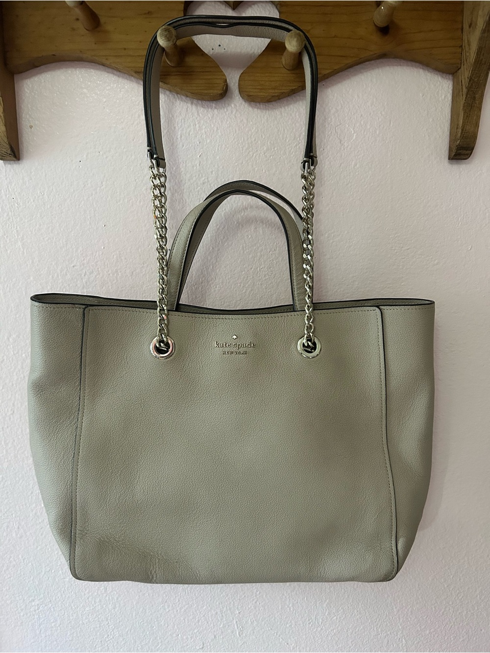 Kate Spade Dusty Rose Pebbled Leather Large Tote - Excellent Interior!